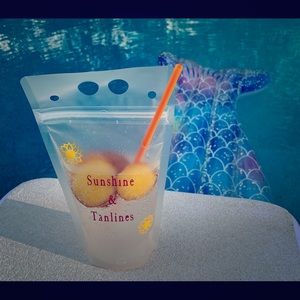 Reusable drink pouches. Can be customized.